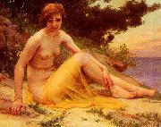 Guillaume Seignac Nude on the Beach Sweden oil painting artist